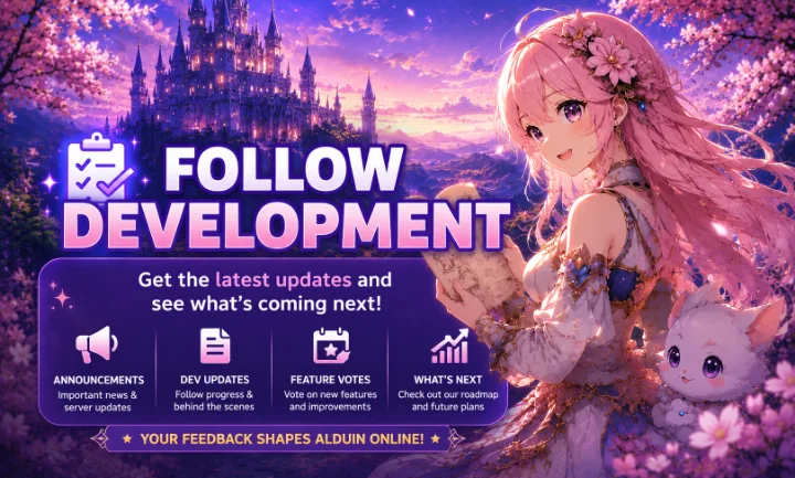 Follow Development: get the latest updates and see what's coming next, with announcements, dev updates, feature votes and what's next.
